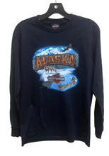 Load image into Gallery viewer, HOUSE OF HARLEY-DAVIDSON CUSTOM CROSSROAD LONG-SLEEVE T-SHIRT IN BLACK