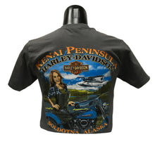 Load image into Gallery viewer, *SALE* KENAI PENINSULA HARLEY-DAVIDSON FISHING GAL SHORT-SLEEVE T-SHIRT