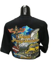 Load image into Gallery viewer, DENALI HARLEY-DAVIDSON TRAIN MAP CUSTOM LONG-SLEEVE T-SHIRT