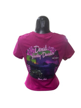 Load image into Gallery viewer, Denali Harley-Davidson Snowy Lights Fuchsia Ladies T-shirt *NEW*