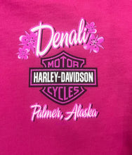 Load image into Gallery viewer, Denali Harley-Davidson Snowy Lights Fuchsia Ladies T-shirt *NEW*