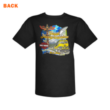 Load image into Gallery viewer, DENALI HARLEY-DAVIDSON TRAIN MAP SHORT-SLEEVE BLACK T-SHIRT