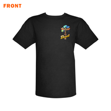 Load image into Gallery viewer, DENALI HARLEY-DAVIDSON TRAIN MAP SHORT-SLEEVE BLACK T-SHIRT