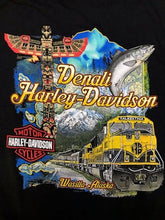 Load image into Gallery viewer, DENALI HARLEY-DAVIDSON TRAIN MAP CUSTOM LONG-SLEEVE T-SHIRT