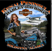 Load image into Gallery viewer, *SALE* KENAI PENINSULA HARLEY-DAVIDSON FISHING GAL SHORT-SLEEVE T-SHIRT