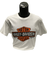 Load image into Gallery viewer, Denali Harley Davidson White Bar &amp; Shield T-shirt
