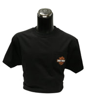 Load image into Gallery viewer, House of Harley-Davidson Black Bar and Shield pocket T-shirt
