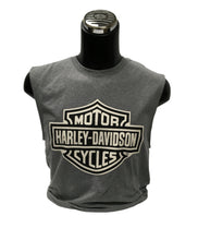 Load image into Gallery viewer, House of Harley-Davidson Gray Cut Off Tank Top
