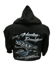 Load image into Gallery viewer, House of Harley-Davidson Black Willie G. #1 Zip up Hoodie Mens
