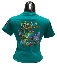 Load image into Gallery viewer, HOUSE OF HARLEY-DAVIDSON LADIES CUSTOM TEAL T-SHIRT
