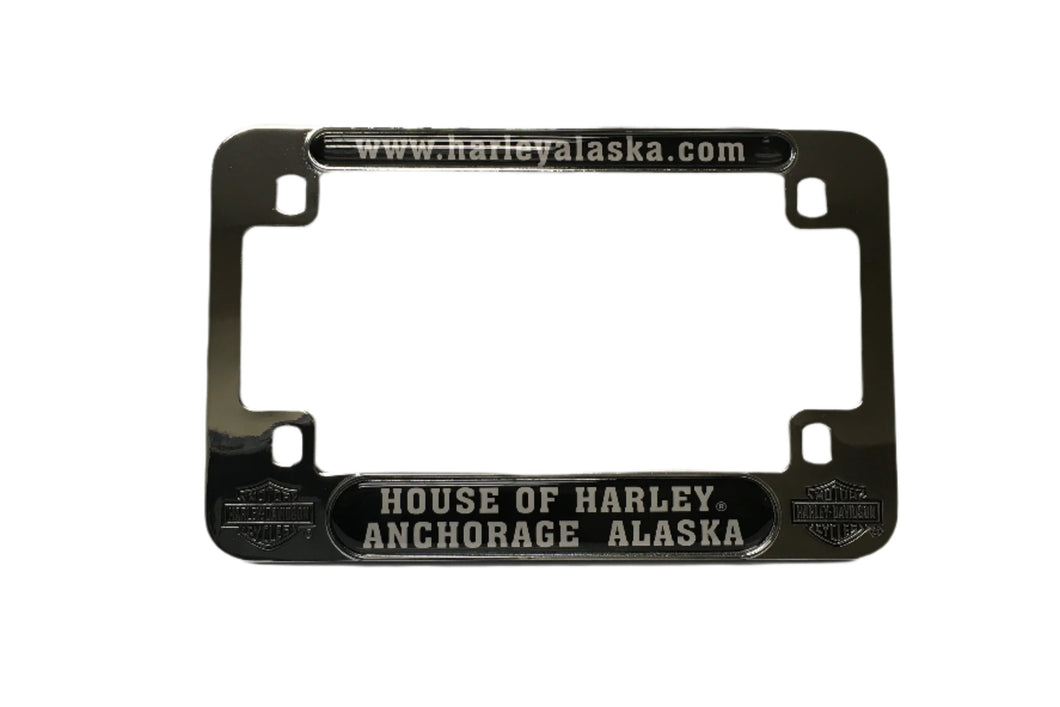 HOUSE OF HARLEY MOTORCYCLE LICENSE PLATE FRAME