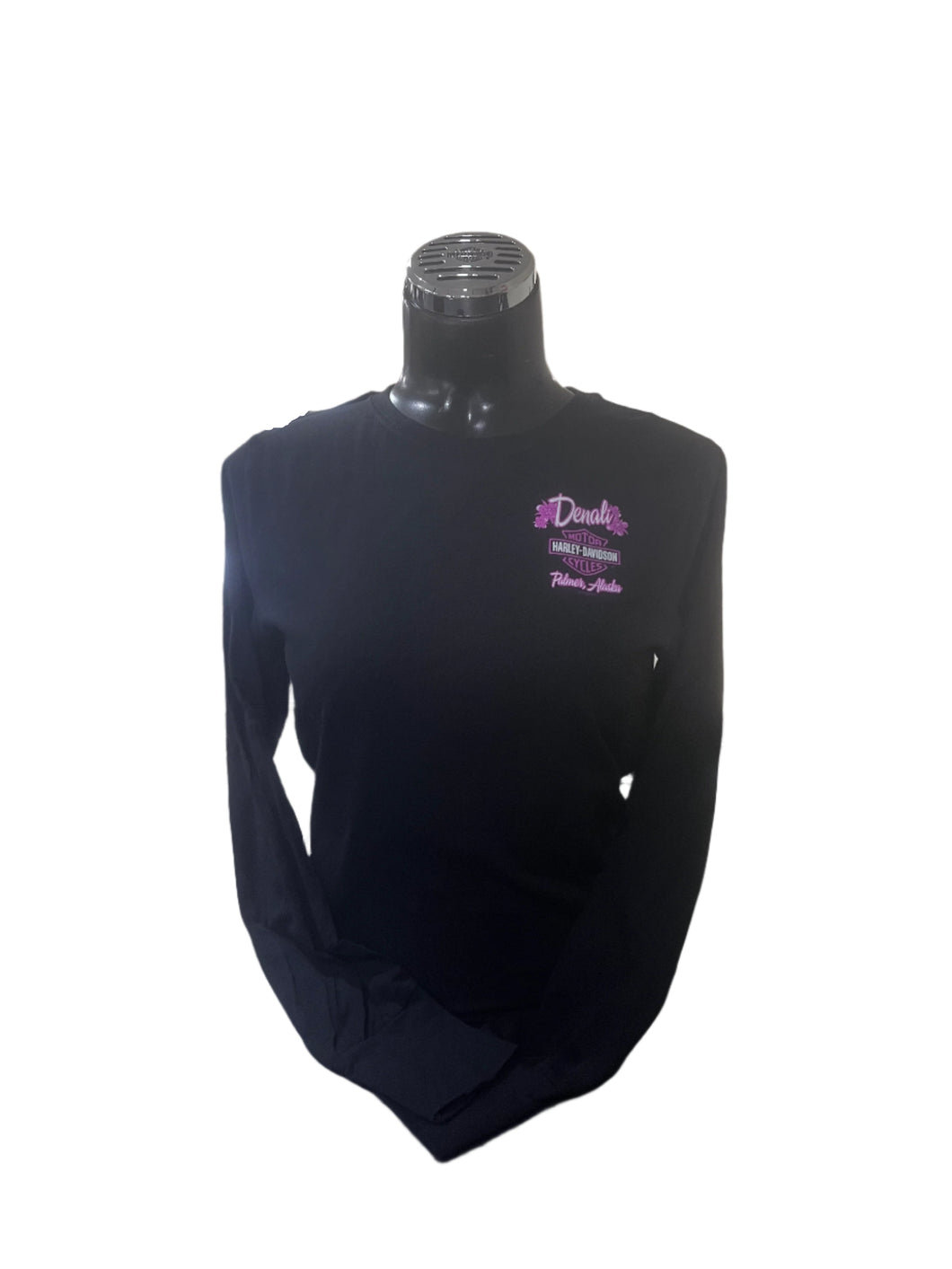 Denali Harley-Davidson Snowy Lights Black Long Sleeve Shirt