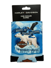 Load image into Gallery viewer, HOUSE OF HARLEY-DAVIDSON POLAR BEAR &amp; EAGLE CUSTOM CAN KOOZIE
