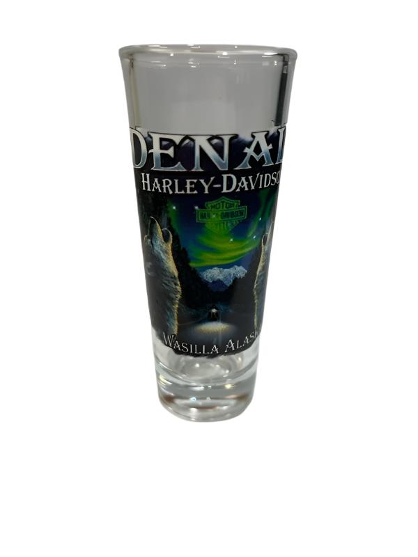 Denali Harley-Davidson Howling Wolf Double Shotglass