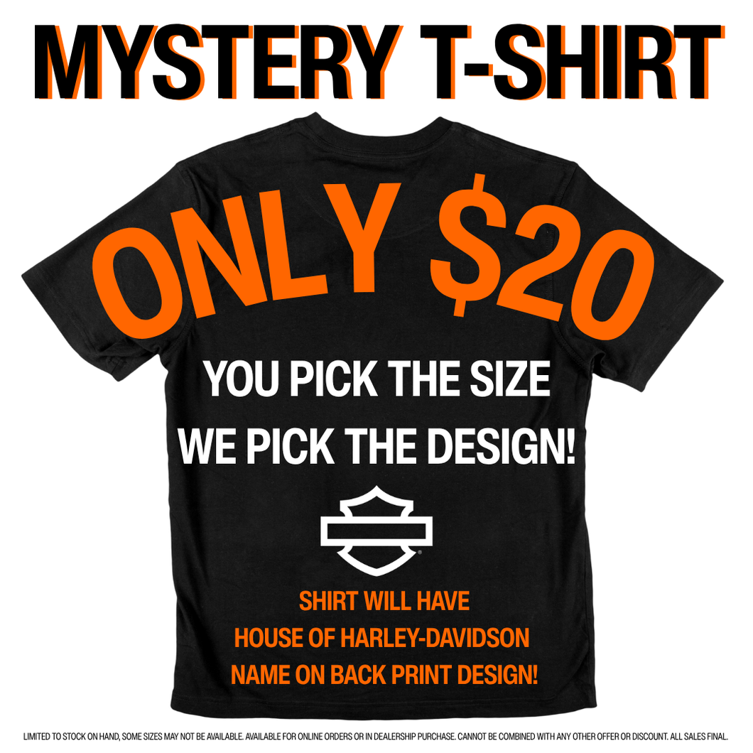MYSTERY MEN'S T-SHIRT ONLY $20