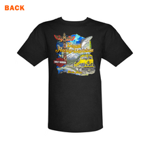 Load image into Gallery viewer, DENALI HARLEY-DAVIDSON TRAIN MAP SHORT SLEEVE BLACK TSHIRT
