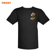 Load image into Gallery viewer, DENALI HARLEY-DAVIDSON TRAIN MAP SHORT SLEEVE BLACK TSHIRT
