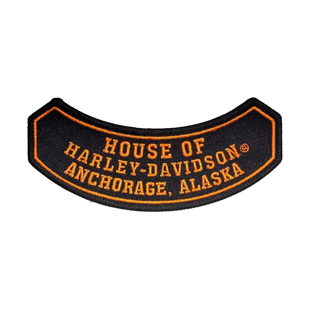 HOUSE OF HARLEY DAVIDSON EMBLEM ROCKER BLACK & ORANGE