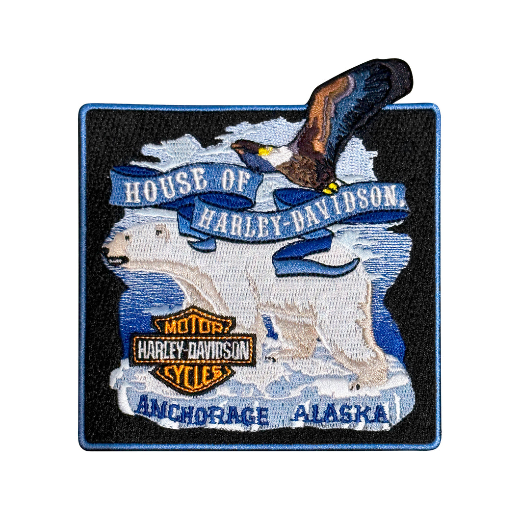 HOUSE OF HARLEY POLAR BEAR & EAGLE EMBLEM PATCH