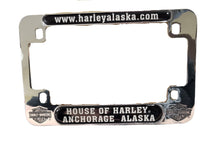 Load image into Gallery viewer, HOUSE OF HARLEY MOTORCYCLE LICENSE PLATE FRAME
