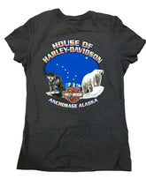 Load image into Gallery viewer, WOMENS ANCHORAGE STACKED HARLEY LOGO T-SHIRT
