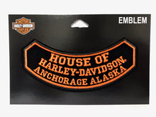 Load image into Gallery viewer, HOUSE OF HARLEY DAVIDSON EMBLEM ROCKER BLACK &amp; ORANGE
